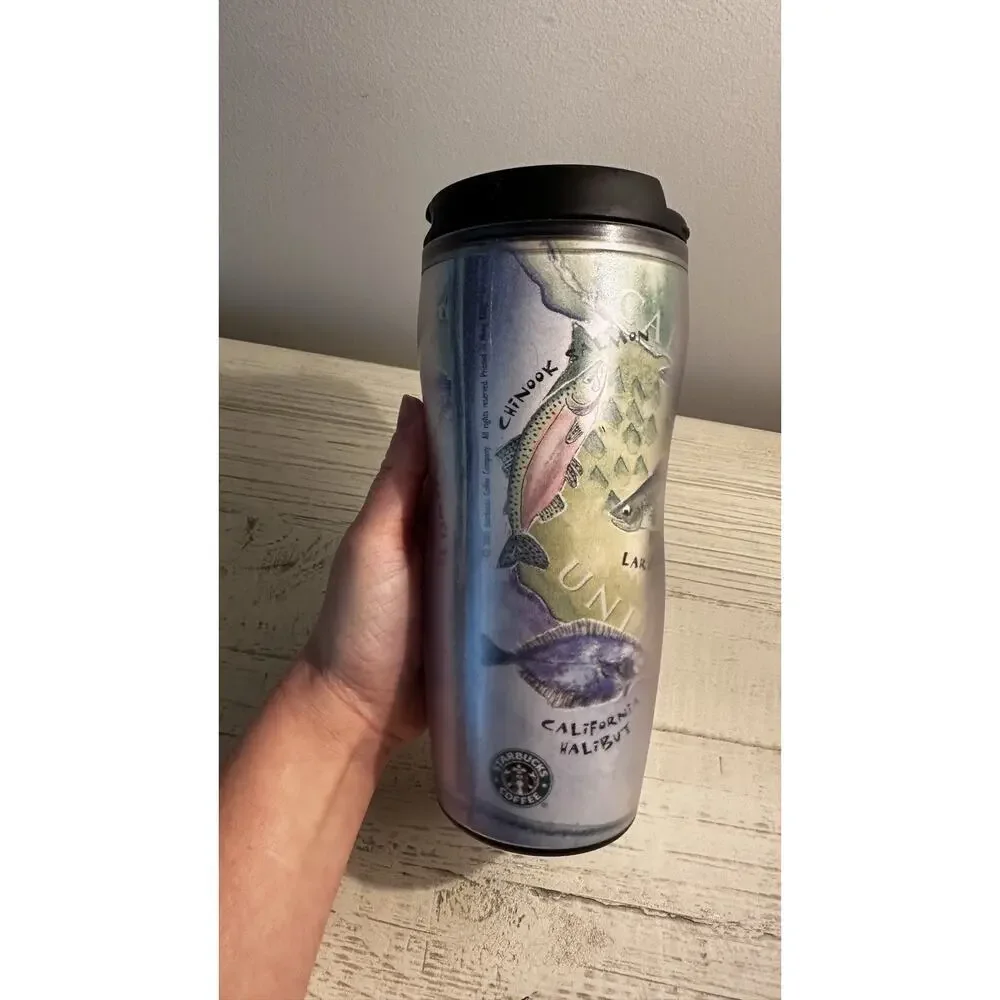 Starbucks Fish Of The United States Double Wall Tumbler 2001 Barista Coffee Mug